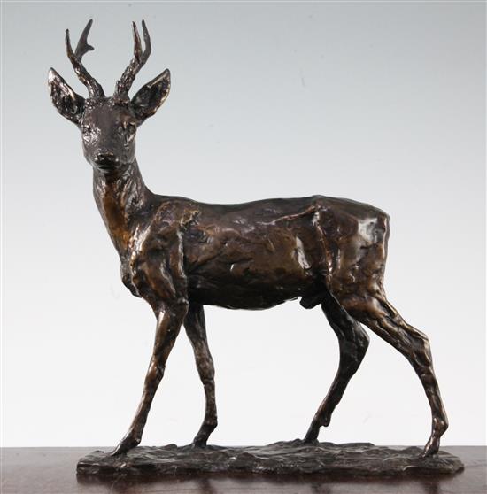 William Timyn. A limited edition bronze of a stag, 10in.